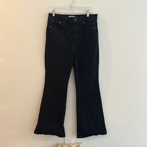 Madewell black flare jeans